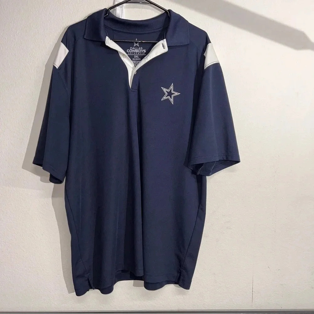 NFL Dallas Cowboys Authentic On Field Short Sleeves‎ Polo Size 2XL Lightweight